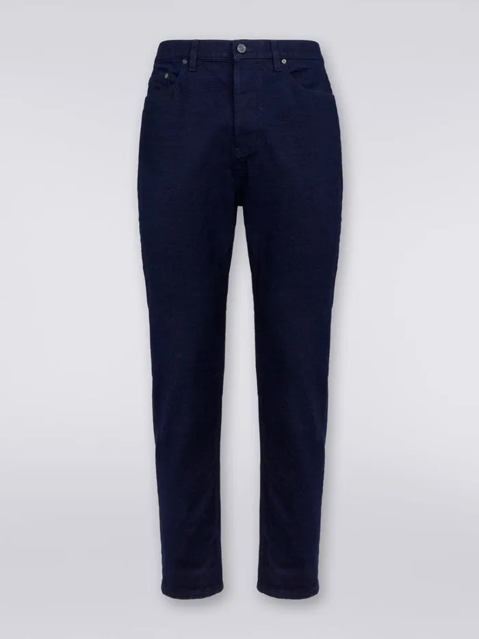 Men FivePocket Denim Trousers Blue Missoni Trousers