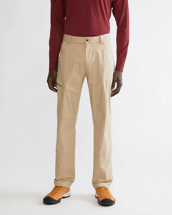 Men Gefjon 20 Flexible Cotton Pants Warm Sand Klttermusen Pants