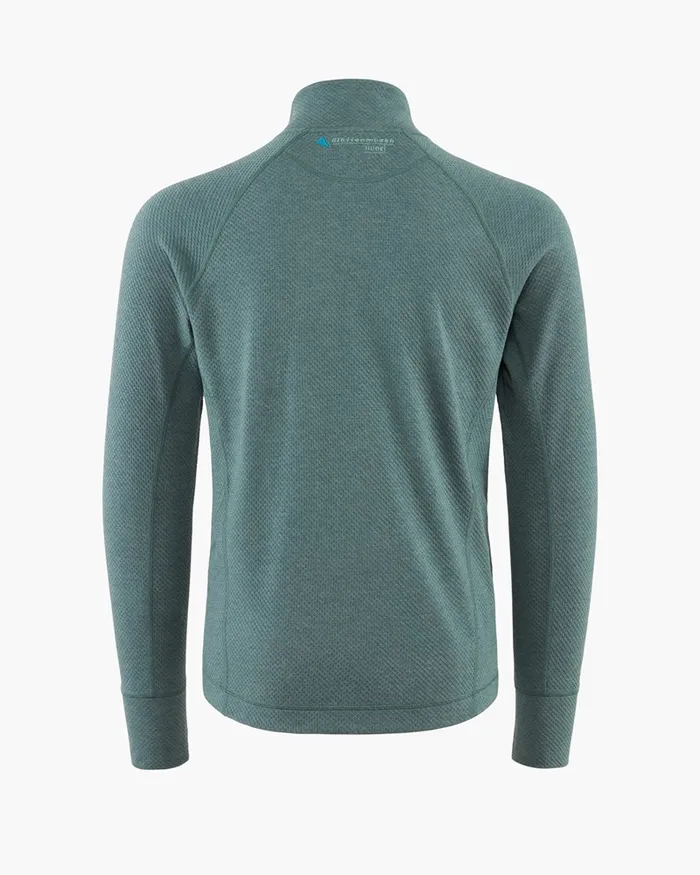 Men Huge Norna Half Zip Mid Layer Frost Green Klttermusen Fleeces and Sweaters