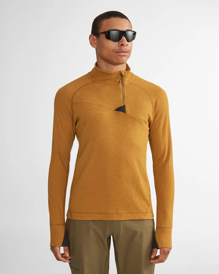 Men Huge Norna Half Zip Mid Layer Frost Green Klttermusen Fleeces and Sweaters