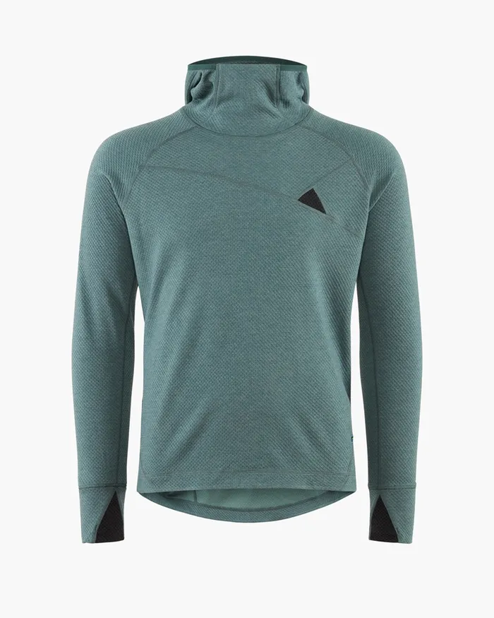 Men Huge Norna Mid Layer Hoodie Frost Green Klttermusen Fleeces and Sweaters