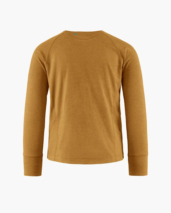 Men Huge Norna Mid Layer Mustard Klttermusen Fleeces and Sweaters