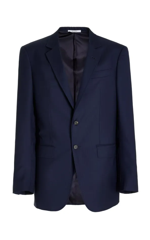 Men Jackets and Outerwear Gabriela Hearst Irving Jacket In Dark Navy Wool
