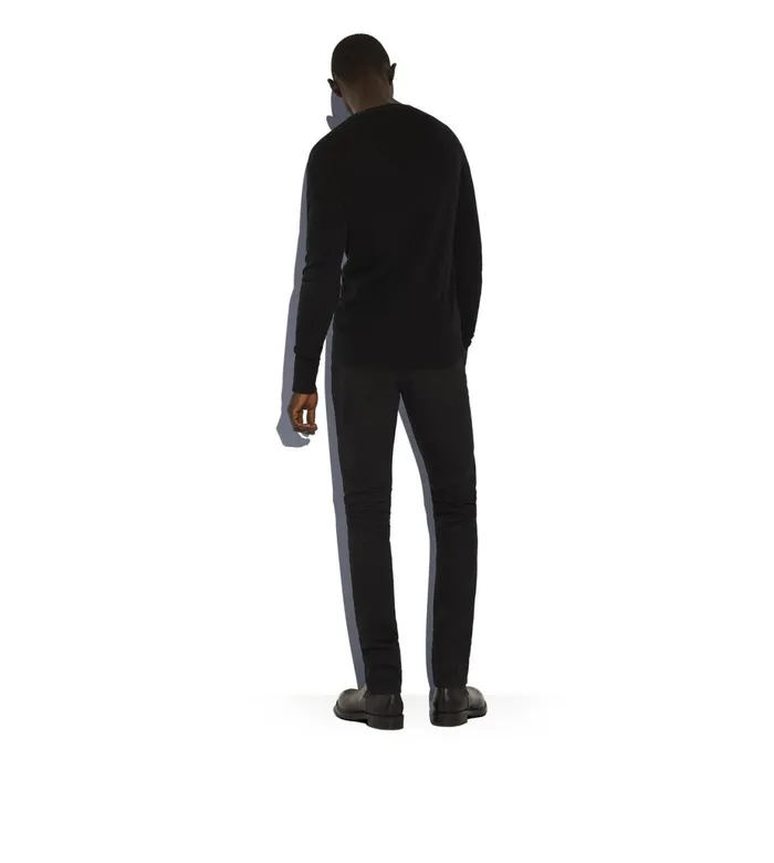 Men Jeans Tom Ford Slim Fit Stretch Japanese Selvedge Denim Black Men Jeans Tom Ford Slim Fit Stretch Japanese Selvedge Denim Black