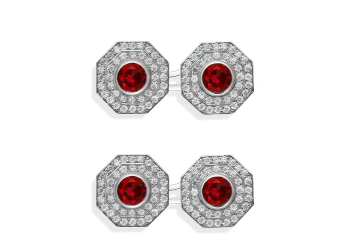 Men Jewelry Tom Ford Octagon Diamond Cufflinks