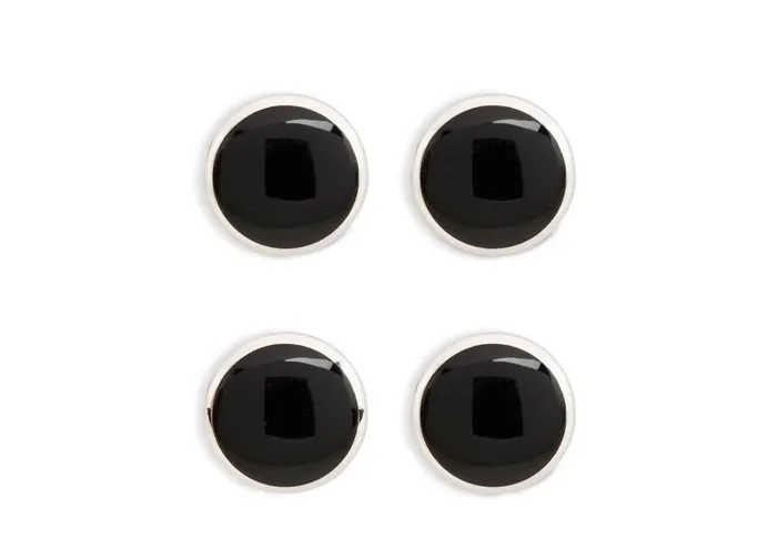 Men Jewelry Tom Ford Onyx Round Shirt Studs White Gold