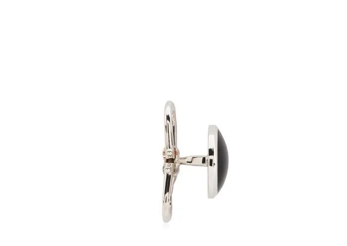 Men Jewelry Tom Ford Onyx Round Shirt Studs White Gold Men Jewelry Tom Ford Onyx Round Shirt Studs White Gold