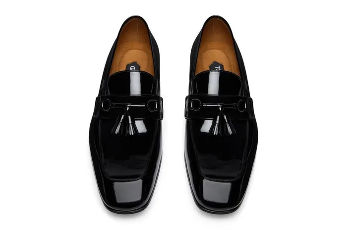 Men Loafers Tom Ford Patent Bailey Tassel Loafer Black Men Loafers Tom Ford Patent Bailey Tassel Loafer Black