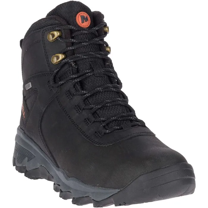 Men Merrell Boots Vego Thermo Mid Leather Waterproof Black