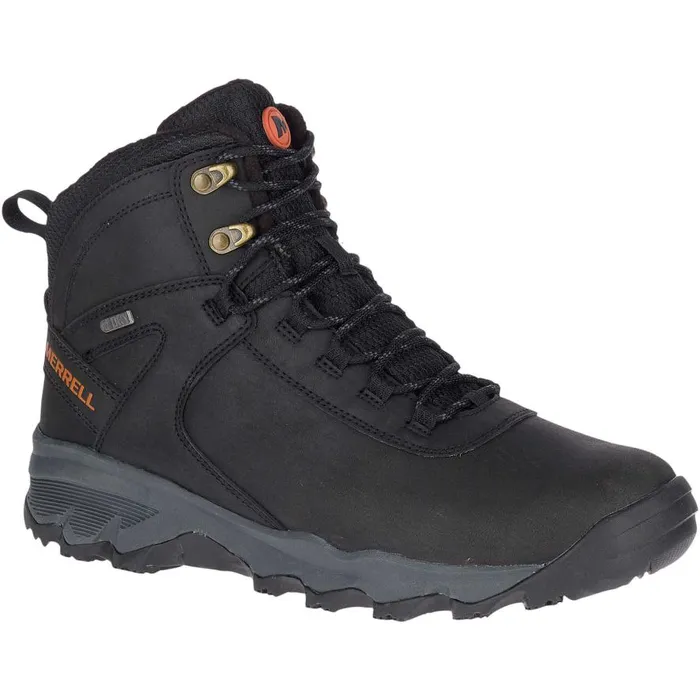 Men Merrell Boots Vego Thermo Mid Leather Waterproof Black Men Merrell Boots Vego Thermo Mid Leather Waterproof Black