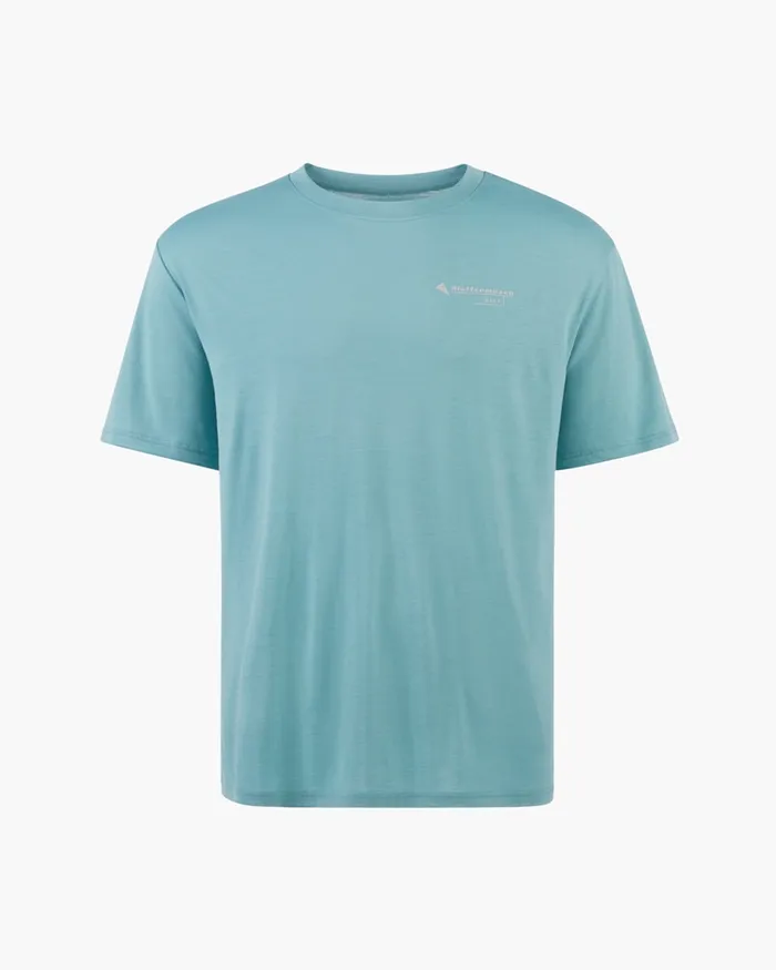 Men Narfi Short Sleeve Tee Mineral Blue Klttermusen TShirts