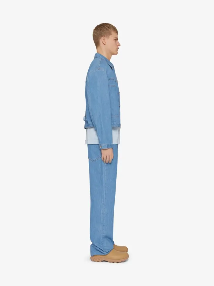 Men Outerwear and Blousons Givenchy Jacket In Denim Light Blue