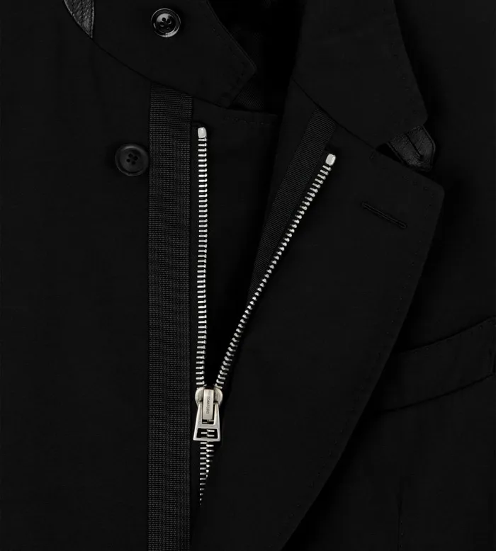 Men Outerwear Tom Ford Technical Canvas Sartorial Blazer Black Men Outerwear Tom Ford Technical Canvas Sartorial Blazer Black