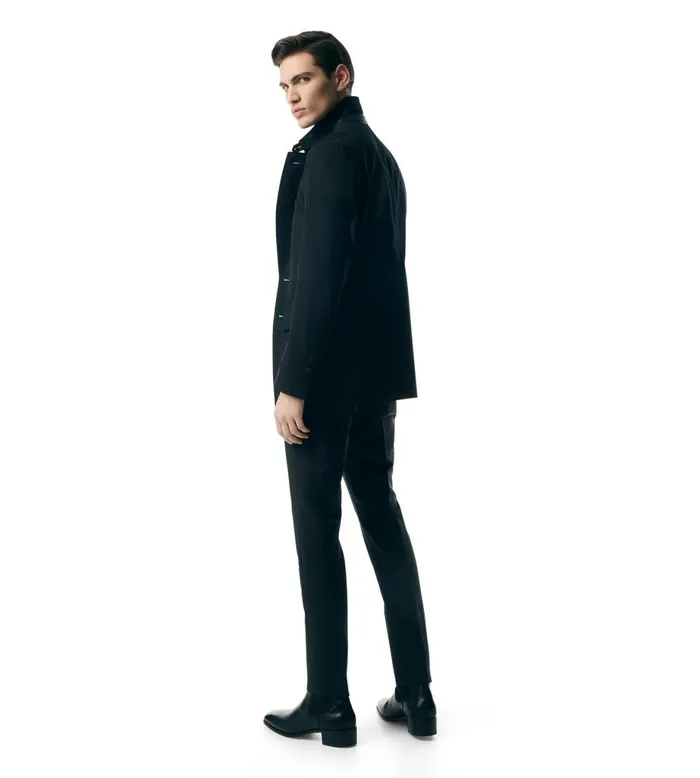 Men Outerwear Tom Ford Technical Canvas Sartorial Blazer Black Men Outerwear Tom Ford Technical Canvas Sartorial Blazer Black