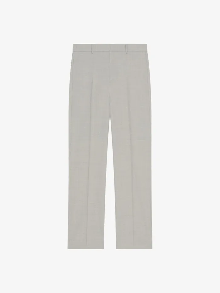 Men Pants and Shorts Givenchy Tailored Pants In Wool Cloud Grey