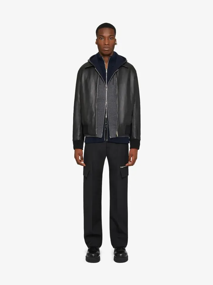 Men Pants and Shorts Givenchy Tailored Pants In Wool With Pocket Details Black