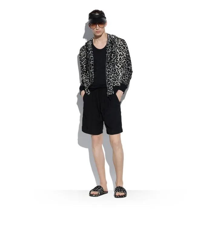 Men Pants and Shorts Tom Ford Lightweight Lyocell Pleat Short Black Men Pants and Shorts Tom Ford Lightweight Lyocell Pleat Short Black