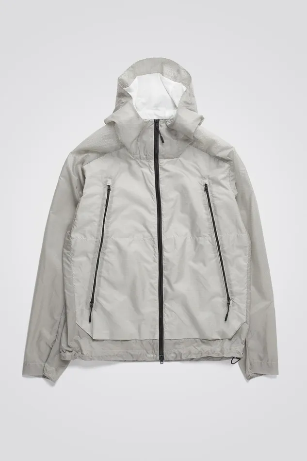 Men Pasmo Hooded Windbreaker Jacket Lucid White Norse Projects Outerwear