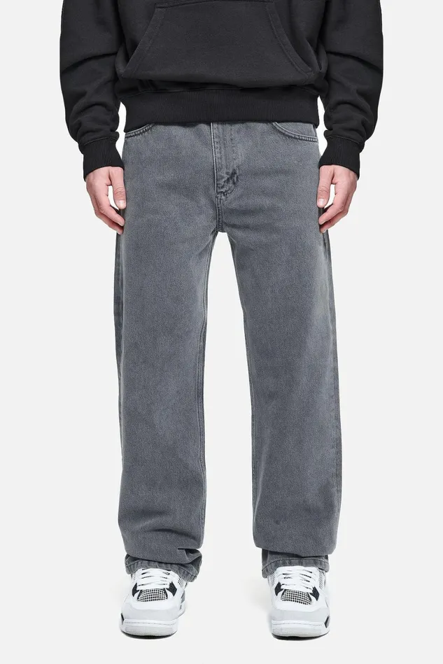 Men Pegador Basic Bottoms Baltra Baggy Jeans Washed Grey