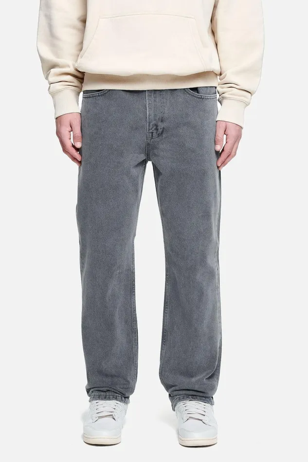 Men Pegador Basic Bottoms Baures Straight Jeans Washed Grey