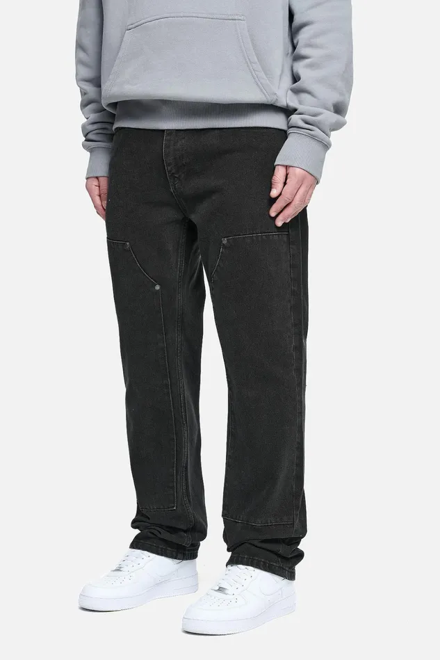 Men Pegador Basic Bottoms Vinto Carpenter Jeans Washed Black Men Pegador Basic Bottoms Vinto Carpenter Jeans Washed Black