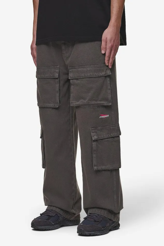 Men Pegador Cargos Penard Wide Cargo Pants Anthracite Men Pegador Cargos Penard Wide Cargo Pants Anthracite