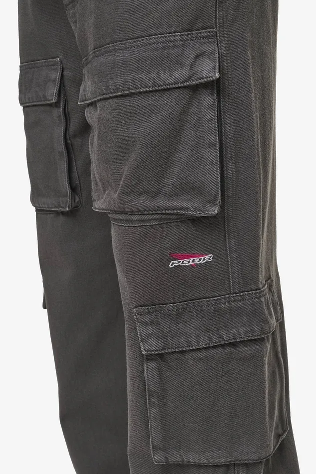 Men Pegador Cargos Penard Wide Cargo Pants Anthracite Men Pegador Cargos Penard Wide Cargo Pants Anthracite
