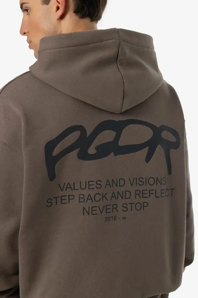 Men Pegador Hoodies Allis Oversized Sweat Jacket Washed Dust Brown Men Pegador Hoodies Allis Oversized Sweat Jacket Washed Dust Brown