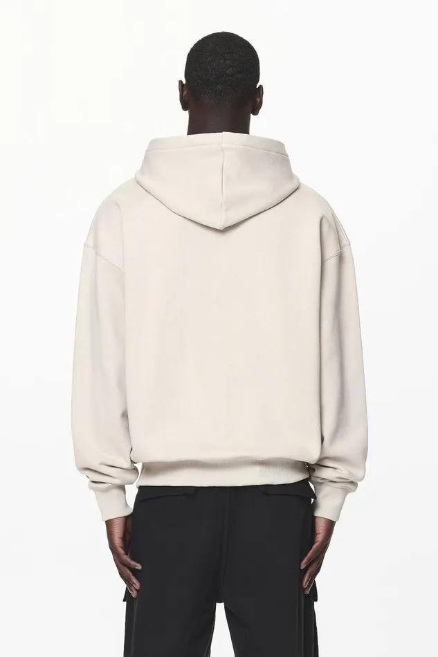Men Pegador Hoodies Layton Oversized Sweat Jacket Washed Dust Cream Men Pegador Hoodies Layton Oversized Sweat Jacket Washed Dust Cream