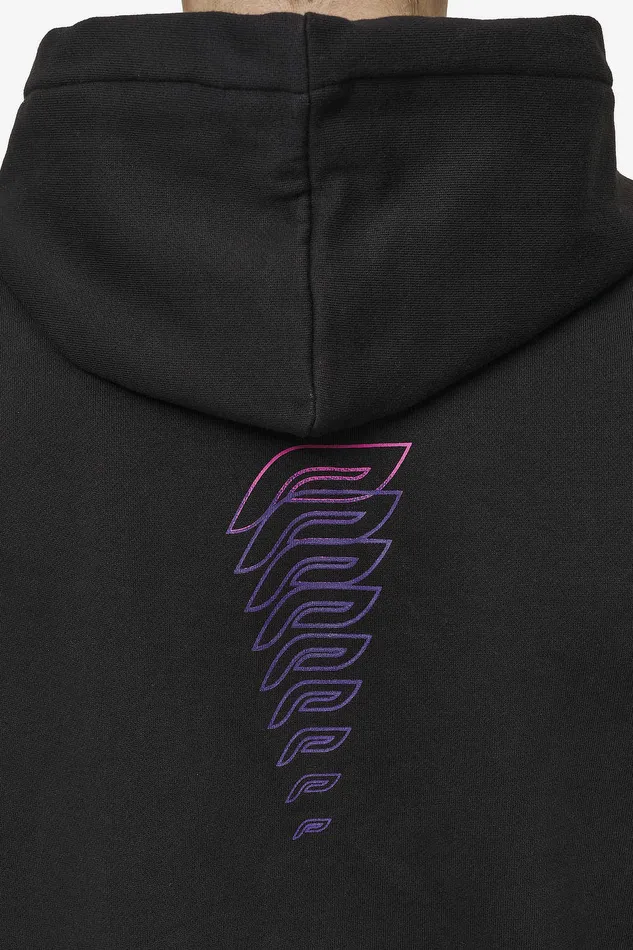 Men Pegador Hoodies Saxon Oversized Sweat Jacket Washed Black Men Pegador Hoodies Saxon Oversized Sweat Jacket Washed Black