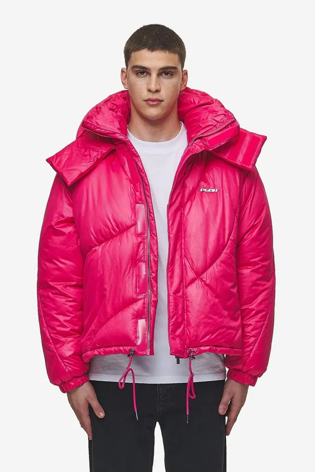 Men Pegador Jacken Henry Vintage Oversized Puffer Jacket Virtual Pink