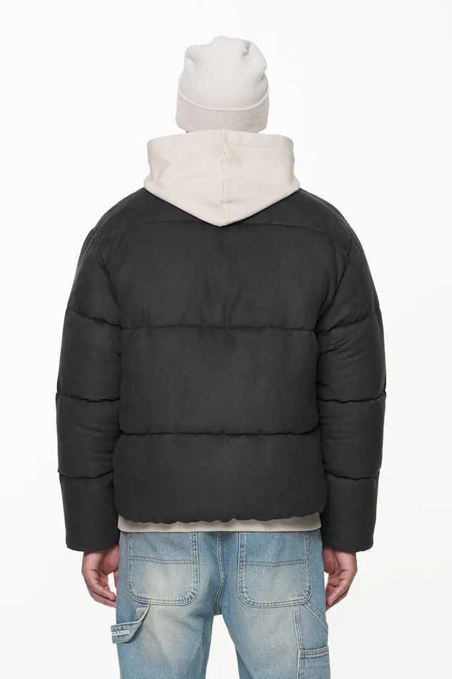 Men Pegador Jacken Neum Suede Puffer Jacket Black Men Pegador Jacken Neum Suede Puffer Jacket Black