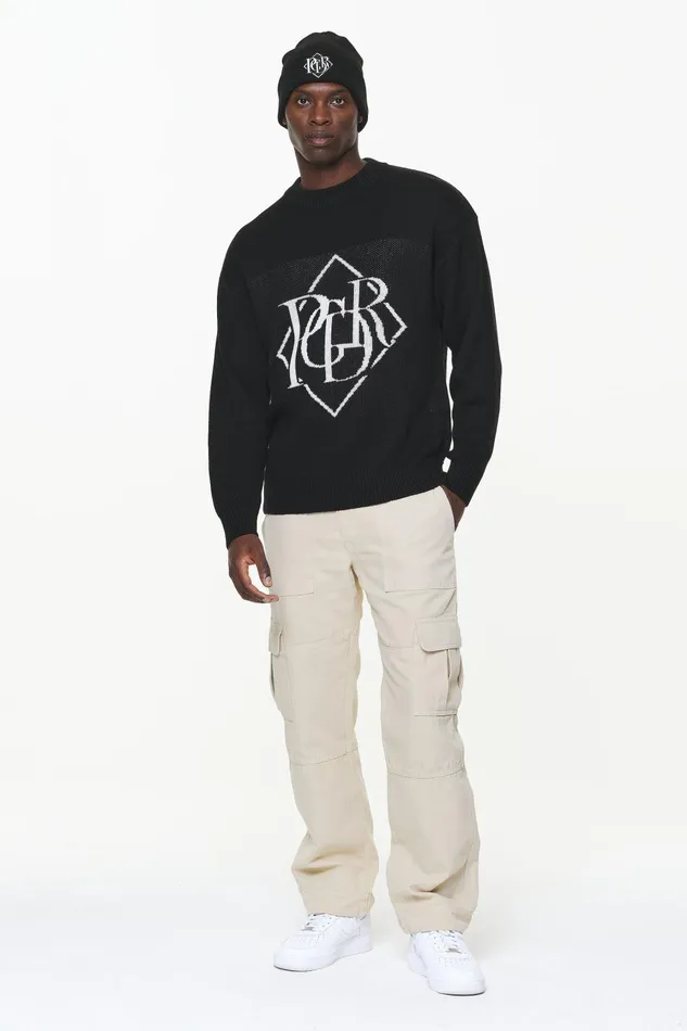 Men Pegador Knitwear Valk Knit Sweater Onyx Black Men Pegador Knitwear Valk Knit Sweater Onyx Black