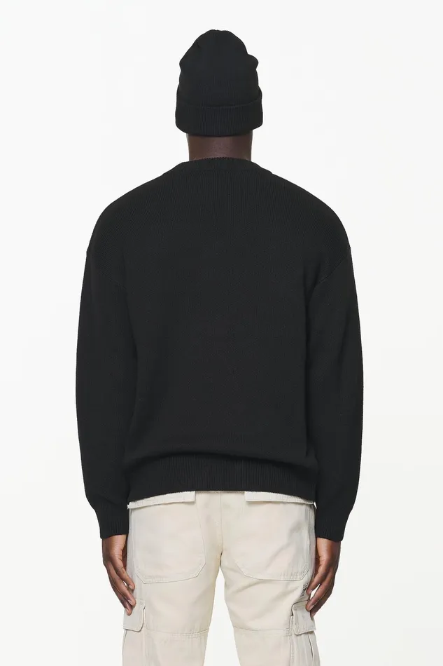 Men Pegador Knitwear Valk Knit Sweater Onyx Black Men Pegador Knitwear Valk Knit Sweater Onyx Black