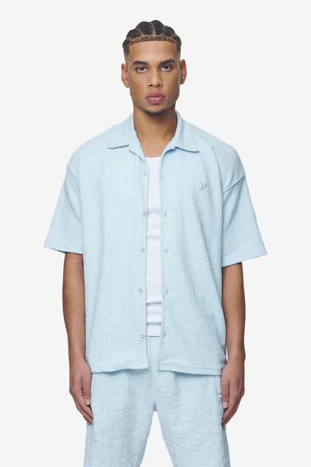 Men Pegador Shirts Libco Structured Knit Shirt Baby Blue