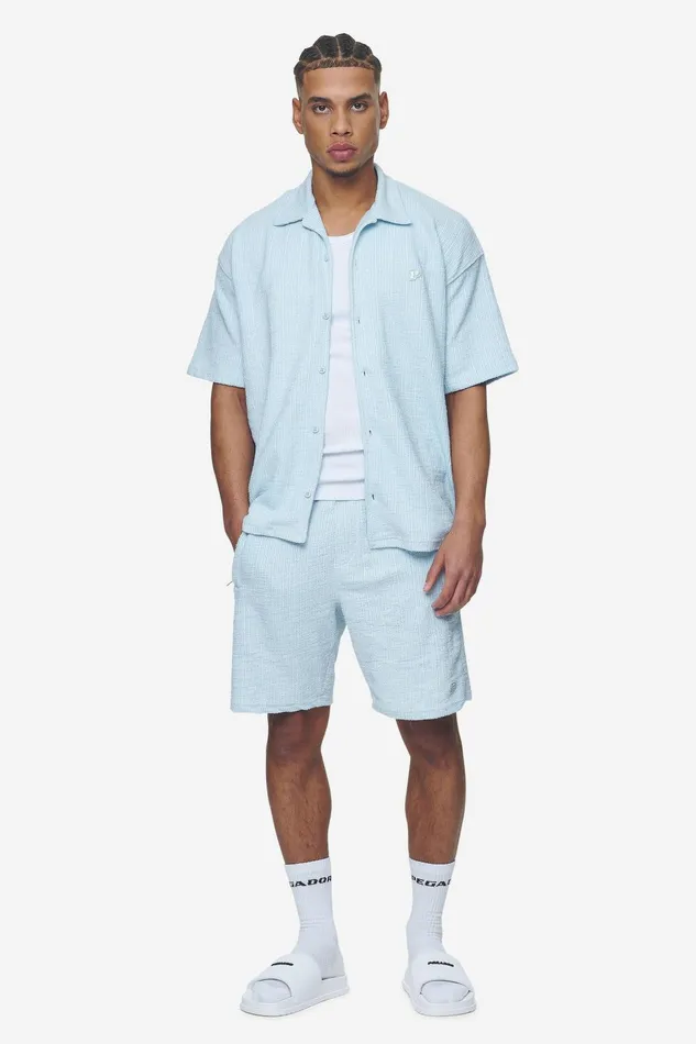 Men Pegador Shirts Libco Structured Knit Shirt Baby Blue Men Pegador Shirts Libco Structured Knit Shirt Baby Blue