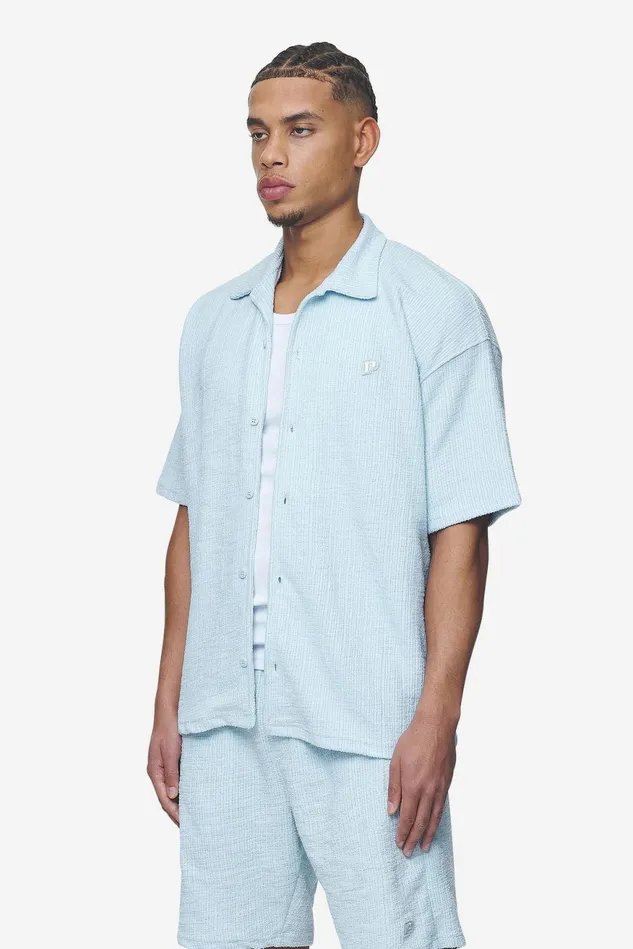 Men Pegador Shirts Libco Structured Knit Shirt Baby Blue Men Pegador Shirts Libco Structured Knit Shirt Baby Blue