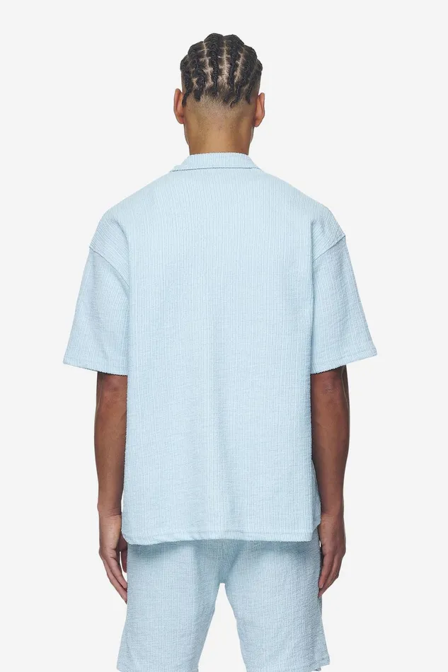 Men Pegador Shirts Libco Structured Knit Shirt Baby Blue Men Pegador Shirts Libco Structured Knit Shirt Baby Blue