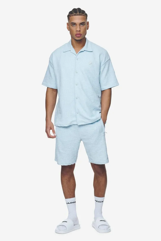 Men Pegador Shirts Libco Structured Knit Shirt Baby Blue Men Pegador Shirts Libco Structured Knit Shirt Baby Blue