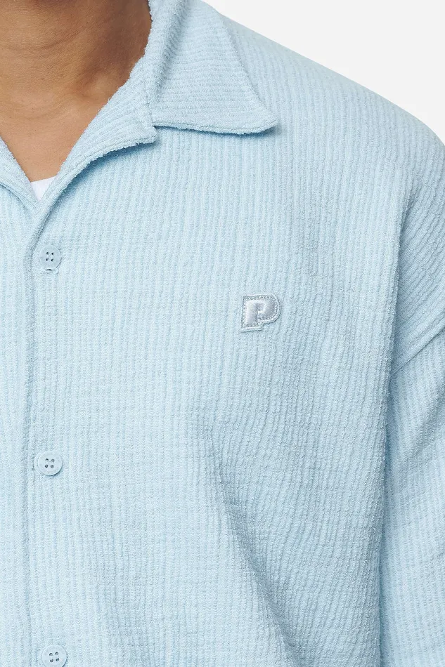 Men Pegador Shirts Libco Structured Knit Shirt Baby Blue Men Pegador Shirts Libco Structured Knit Shirt Baby Blue