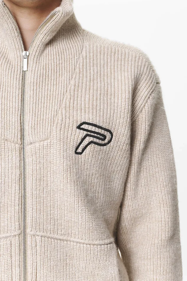 Men Pegador Sweaters Riggo Heavy Knit Jacket Dust Cream Men Pegador Sweaters Riggo Heavy Knit Jacket Dust Cream