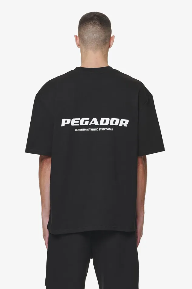 Men Pegador Tees Colne Logo Oversized Tee Black