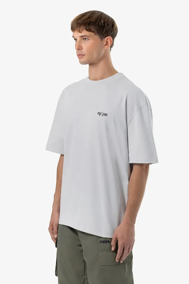 Men Pegador Tees Hyde Oversized Tee Washed Clear Grey Men Pegador Tees Hyde Oversized Tee Washed Clear Grey