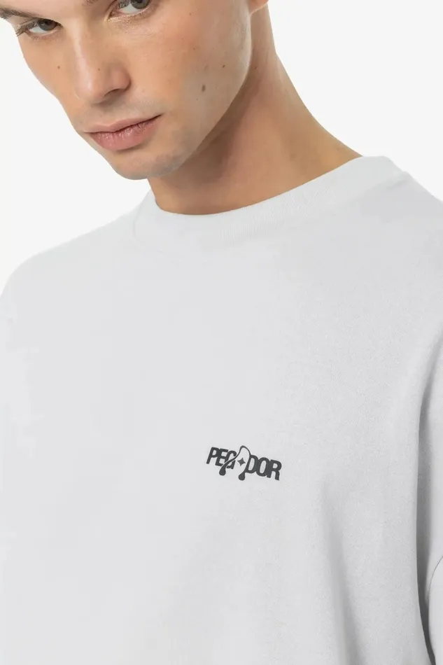 Men Pegador Tees Hyde Oversized Tee Washed Clear Grey Men Pegador Tees Hyde Oversized Tee Washed Clear Grey