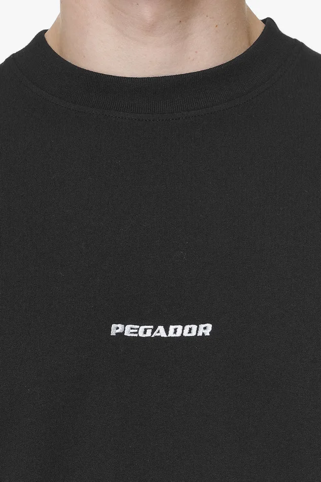 Men Pegador Tees Logo Boxy Tee Vintage Washed Onyx Black Men Pegador Tees Logo Boxy Tee Vintage Washed Onyx Black