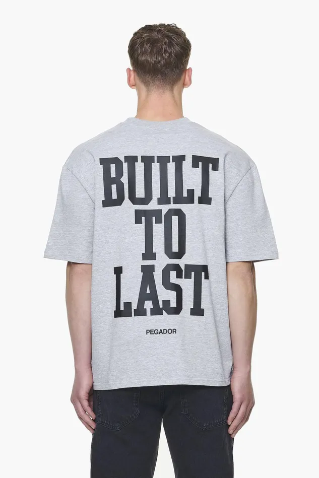 Men Pegador Tees Mouncy Oversized Tee Grey Melange