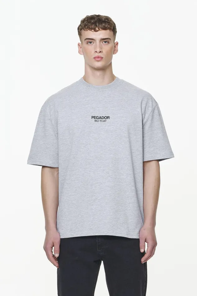 Men Pegador Tees Mouncy Oversized Tee Grey Melange Men Pegador Tees Mouncy Oversized Tee Grey Melange