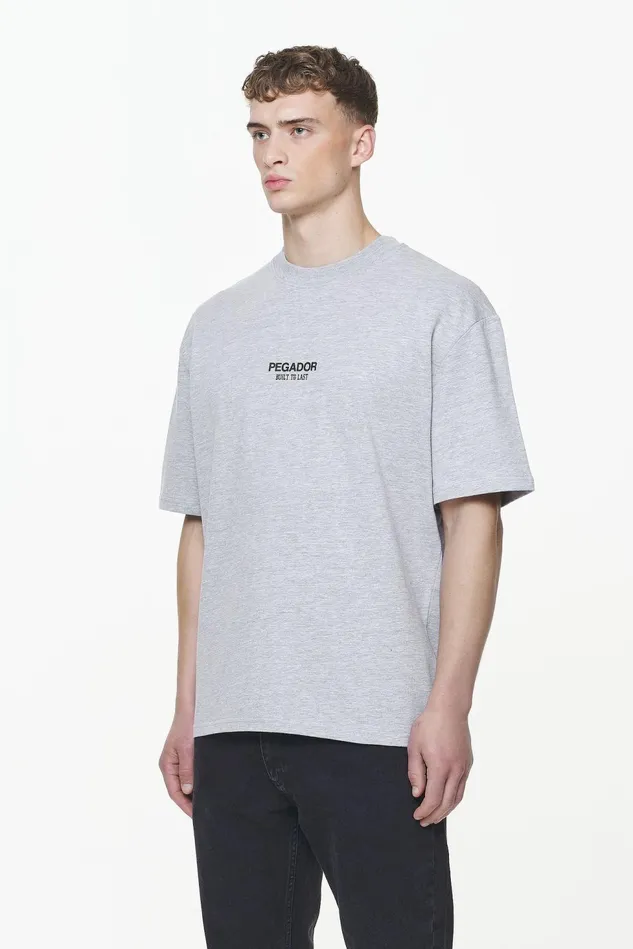 Men Pegador Tees Mouncy Oversized Tee Grey Melange Men Pegador Tees Mouncy Oversized Tee Grey Melange