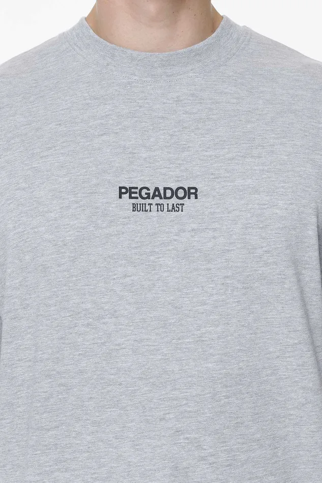 Men Pegador Tees Mouncy Oversized Tee Grey Melange Men Pegador Tees Mouncy Oversized Tee Grey Melange