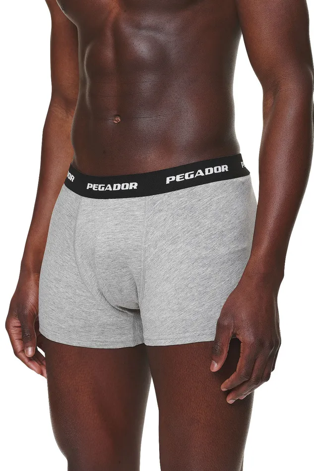 Men Pegador Underwear Tantun Boxershorts 3 Pack Black Grey Melange White Men Pegador Underwear Tantun Boxershorts 3 Pack Black Grey Melange White